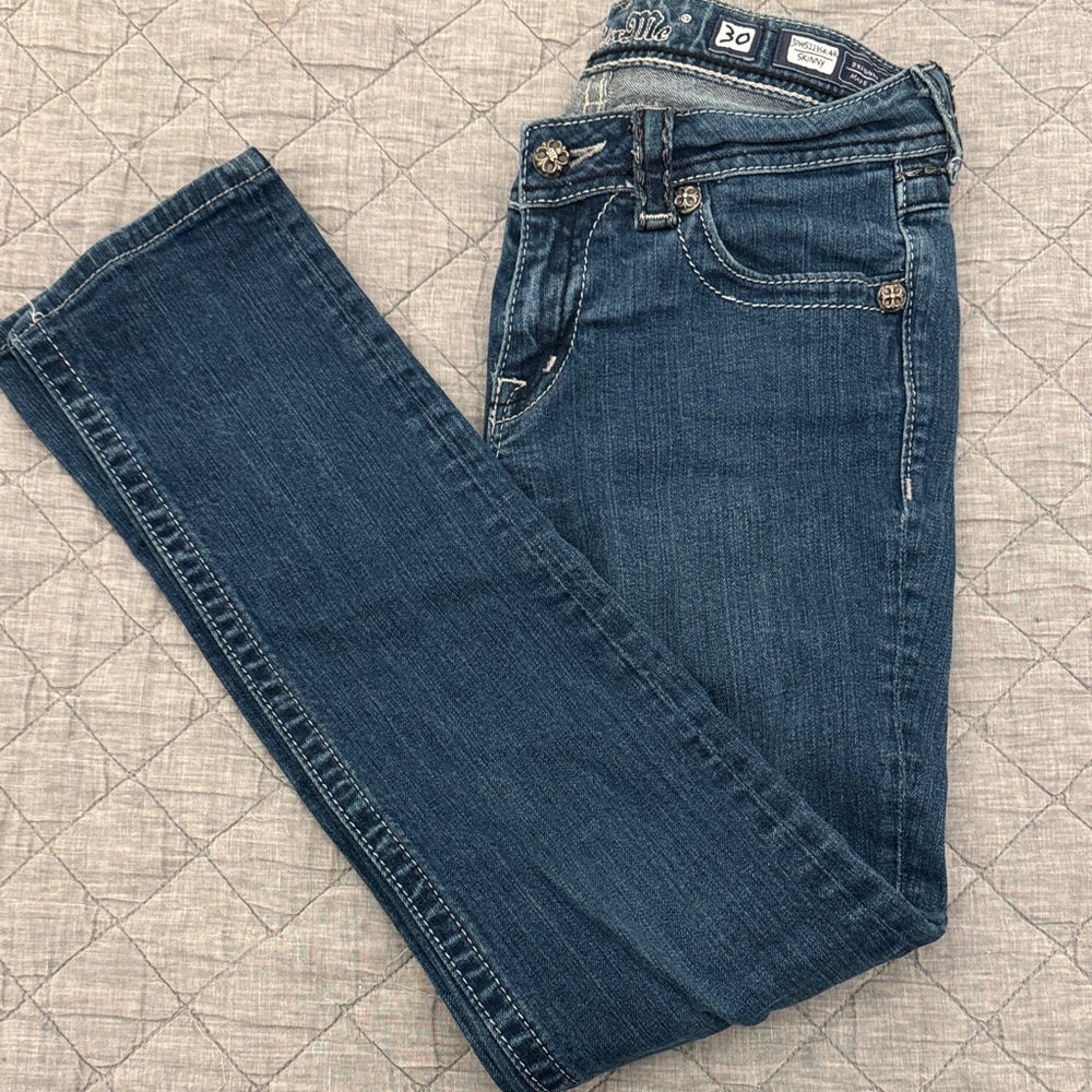 Miss Me Dark Blue Skinny Jeans